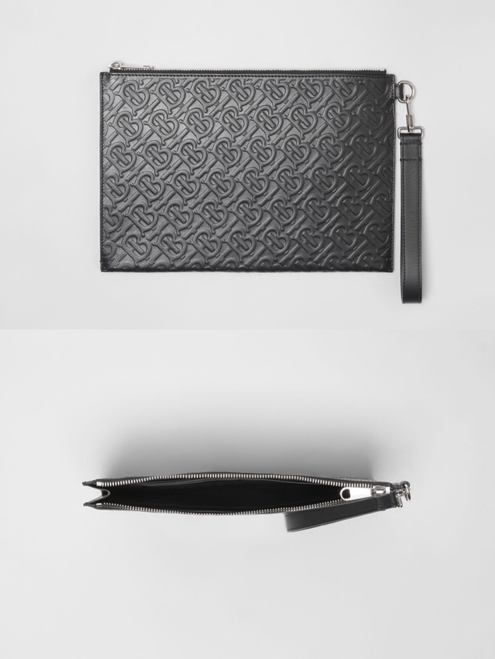 BURBERRY 버버리 TB 레더 클러치백 BURB0413