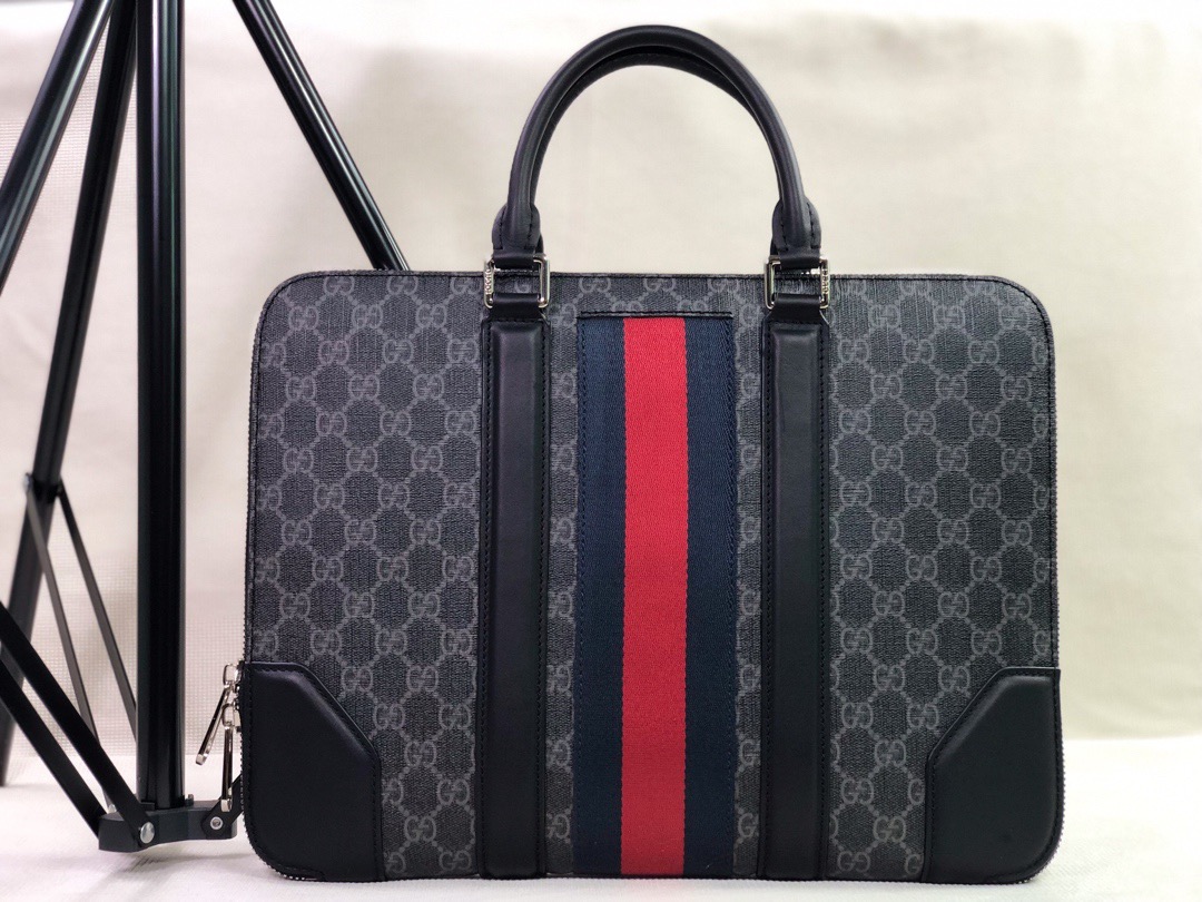 GUCCI 구찌 GG 수프림 서류가방