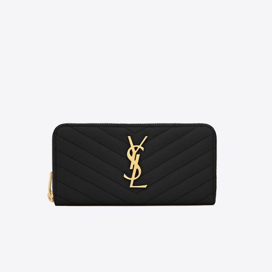 SAINT LAURENT 생로랑 모노그램 지퍼월렛 358094 (금장/은장)