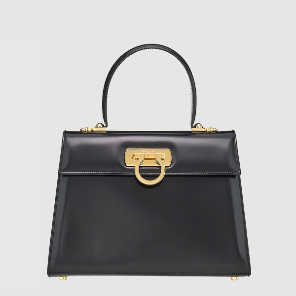 40위 FERRAGAMO 페레가모 아이코닉 탑핸들백 라지 212181