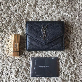 SAINT LAURENT 생로랑 컴팩트 트리폴드 반지갑 403943-1