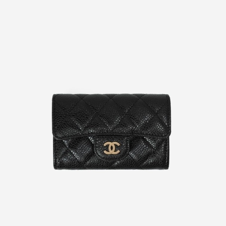 6위 CHANEL 샤넬 카드지갑 A80799 (캐비어/램스킨) (금장/은장)