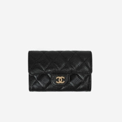 6위 CHANEL 샤넬 카드지갑 A80799 (캐비어/램스킨) (금장/은장)
