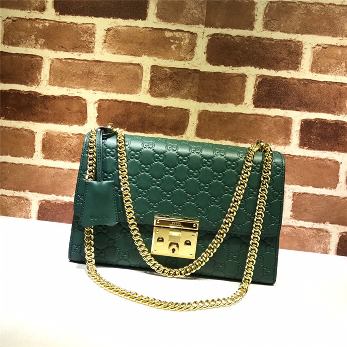 GUCCI 구찌 패드락 시그니처 숄더백  409486