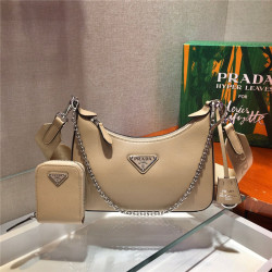 PRADA 프라다 가죽 호보백 1BH204-4 4COLOR