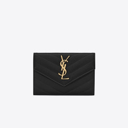 SAINT LAURENT 생로랑 모노그램 앙브로프 중지갑 414404 (금장/은장)