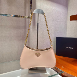PRADA 프라다 레더 체인 호보 숄더백 1BC148 3COLOR