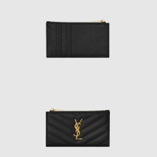 SAINT LAURENT 생로랑  모노그램 지퍼 카드지갑 607915 (금장/은장)