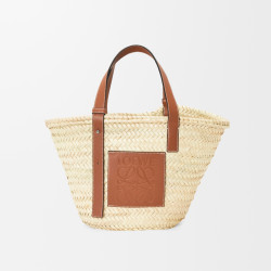 LOEWE 로에베 팜 리프 라탄 바스켓 백 (스몰/미듐)