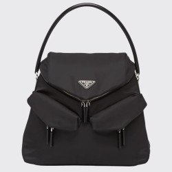 PRADA 프라다 시그노가죽 트리밍 나일론 토트백 1BC16 2COLOR