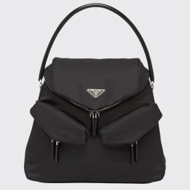 PRADA 프라다 시그노가죽 트리밍 나일론 토트백 1BC16 2COLOR