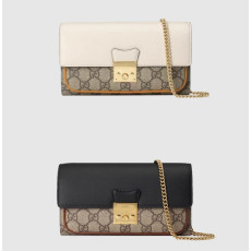 GUCCI 구찌 패드락 체인 지갑 숄더백 658226 2COLOR