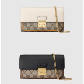 GUCCI 구찌 패드락 체인 지갑 숄더백 658226 2COLOR