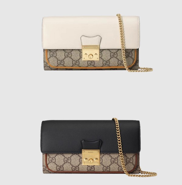 GUCCI 구찌 패드락 체인 지갑 숄더백 658226 2COLOR