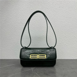 BALENCIAGA 발렌시아가 가십 BB장식 텍스처 숄더백 B59056 3COLOR