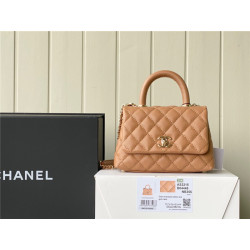 CHANEL 샤넬 미니 코코핸들 캐비어 AS2215 2COLOR