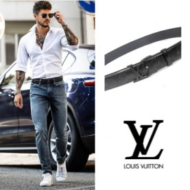 LOUIS VUITTON 루이비통 LV블랙장식 벨트