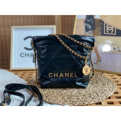 CHANEL 샤넬 22백 샤이니 카프스킨 골드메탈 핸드백 미니 AS3263 2COLOR