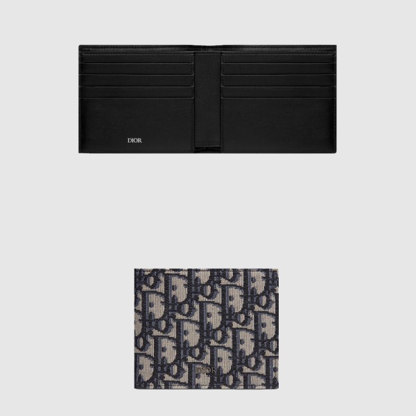 42위 DIOR 디올 오블리크 자카드 반지갑