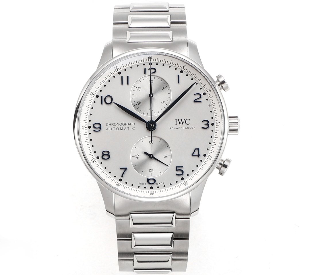 IWC 아이더블유씨 포르투기저 크로노 실버 화이트/블루 다이얼