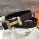 HERMES 에르메스 남성용 벨트 3.8CM H99689-4 2024/신상 (금장/은장)