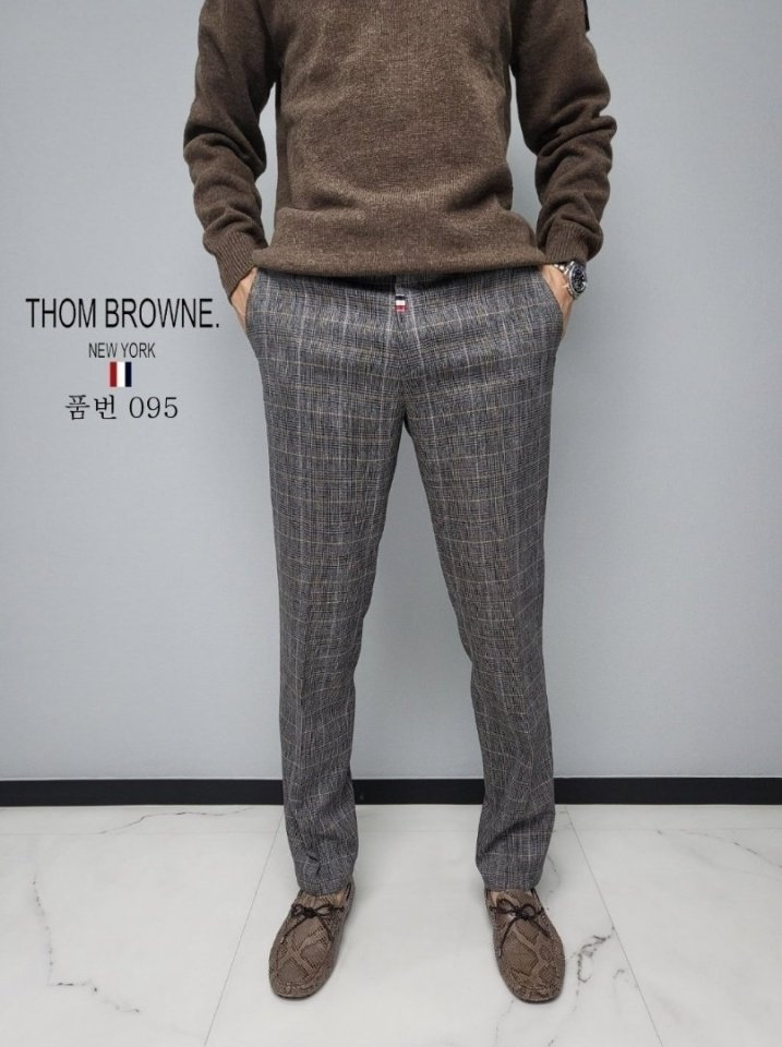 THOM BROWNE 톰브라운 체크 슬렉스(095)