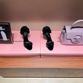 DOLCE & GABBANA 돌체앤가바나 여성용 샌들 (굽높이10CM) D65644-2 2024/신상 블랙,은장 2color