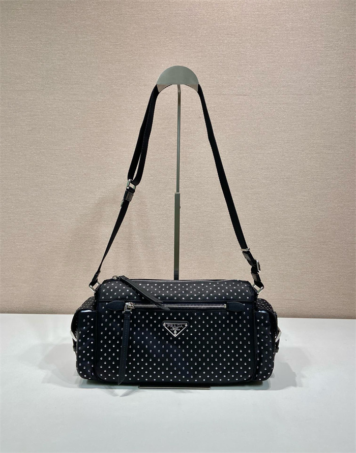 PRADA 프라다 스투디드 리나일론 숄더백 1BC236 