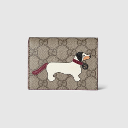 GUCCI 구찌 도그 디테일 GG 미니 반지갑 818767