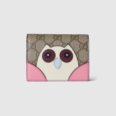 GUCCI 구찌 GG 부엉이 디테일 미니 반지갑 818767