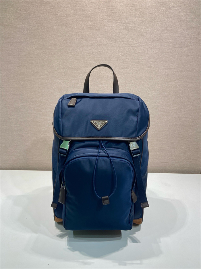 PRADA 프라다 리나일론 가죽 백팩 2VZ135A