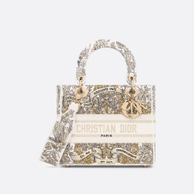 DIOR 디올 레이디백 디라이트 미듐 M0565