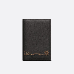 DIOR 디올 칵투스 잭 접이식 카드 지갑 2ESCH