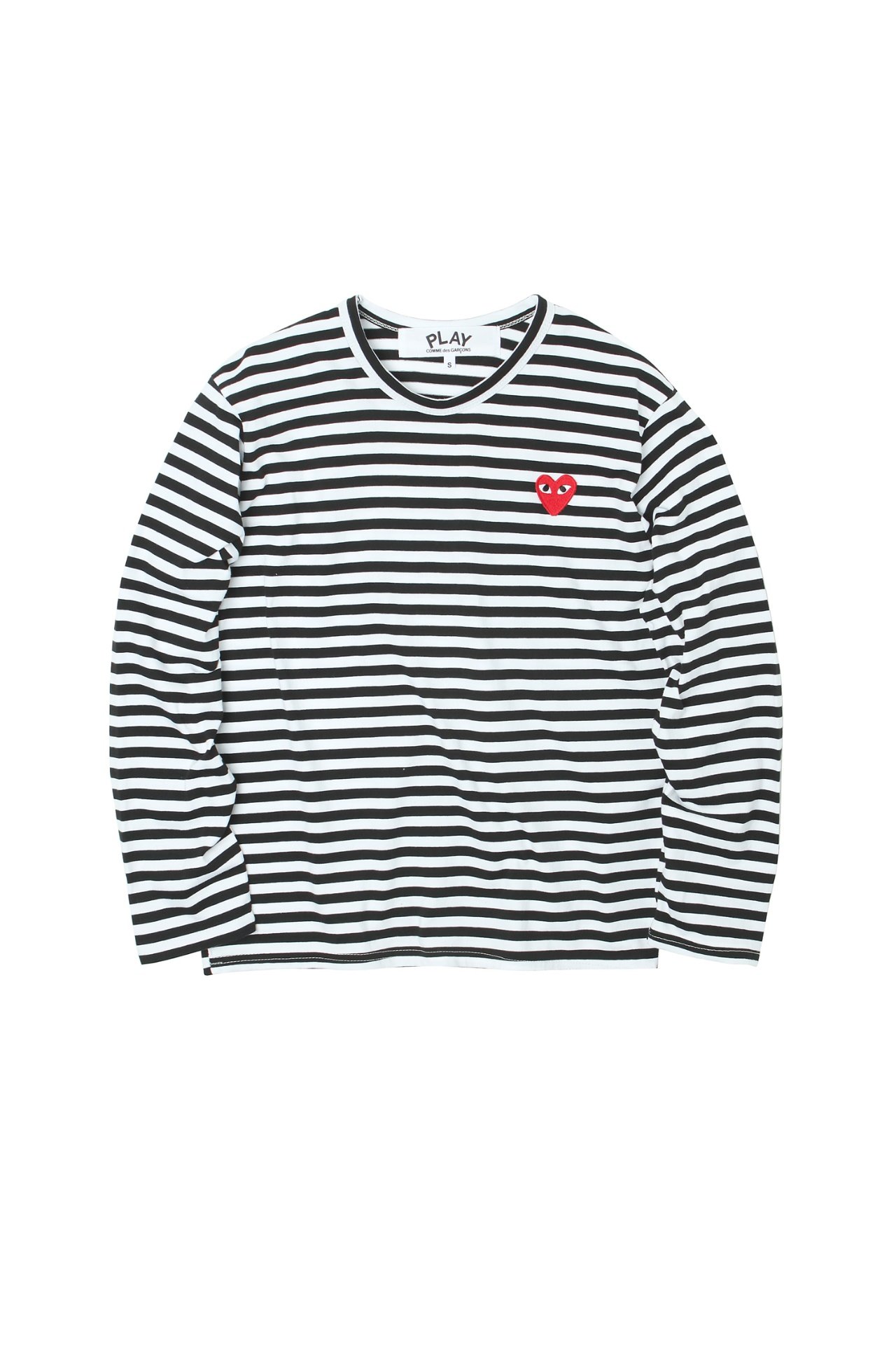 ●7월 판매 11위● COMME DES GARCONS 꼼데가르송 하트 단가라 긴팔 3COLOR