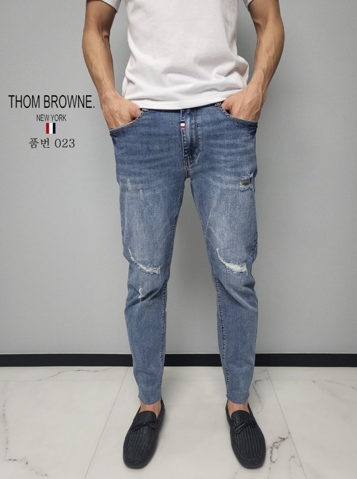 THOM BROWNE 톰브라운 컷팅 청바지 (023)