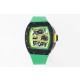 RICHARD MILLE 리차드밀 RM61-01 블랙 세라믹 1:1 베스트 에디션 그린 러버 스트랩 RMUL2