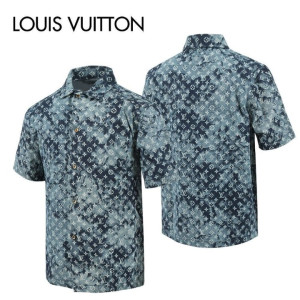 LOUIS VUITTON 루이비통 모노그램 데님 셔츠