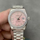 ROLEX 로렉스 레이디 데이저스트 핑크 다이얼 다이아몬드 마커 실버 28mm 279173
