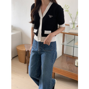 ●7월 판매 5위● PRADA 프라다 코튼 가디건 2COLOR