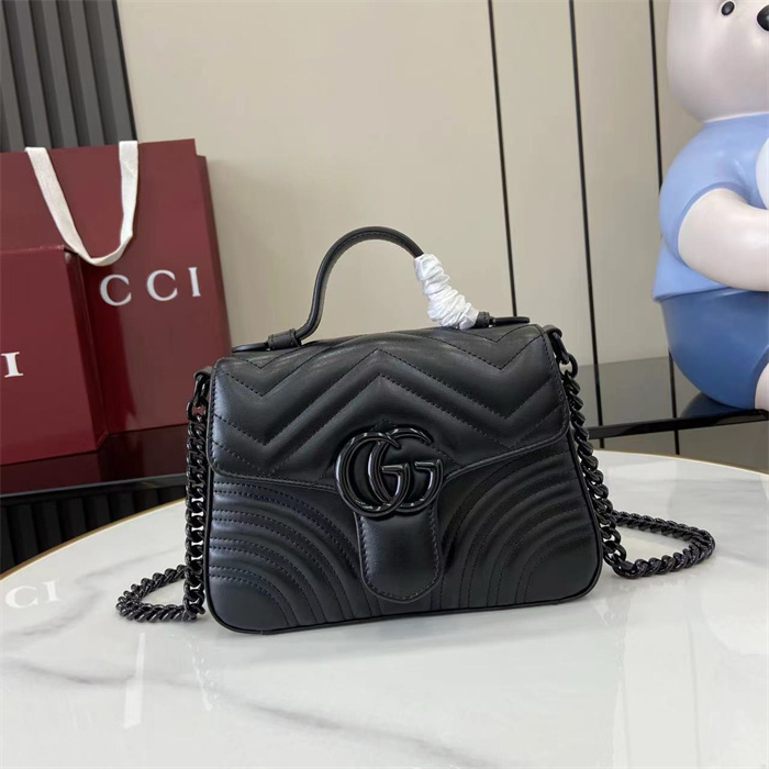 GUCCI 구찌 GG 마몽 미니 탑 핸들백 547260