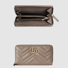 GUCCI 구찌 GG 마몬트 마테라세 라운드 장지갑 443123
