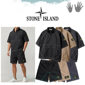STONE ISLAND 스톤아일랜드 오버핏 스티치 아노락 세트