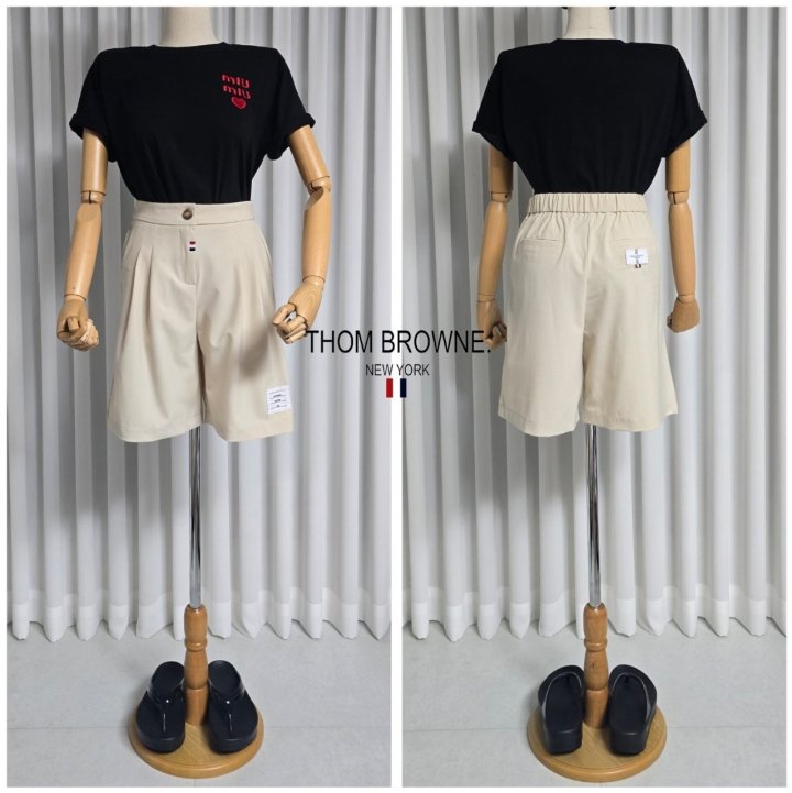  THOM BROWNE 톰브라운 썸머 밴딩 반바지 2COLOR