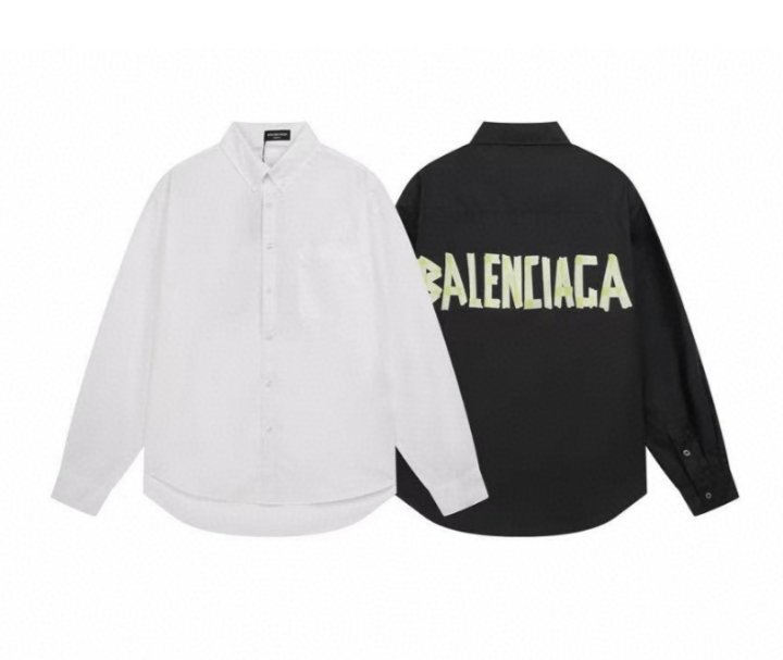 BALENCIAGA 발렌시아가 03 테이프 로고 셔츠