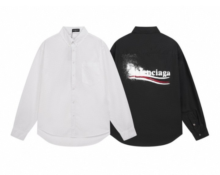 BALENCIAGA 발렌시아가 08 폴리티컬 스텐실 로고 셔츠
