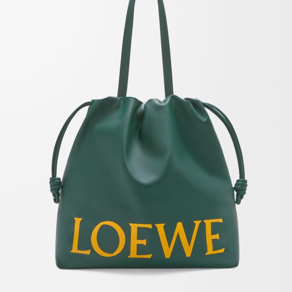 LOEWE 로에베 플라멩코 로고 토트 나파 카프스킨