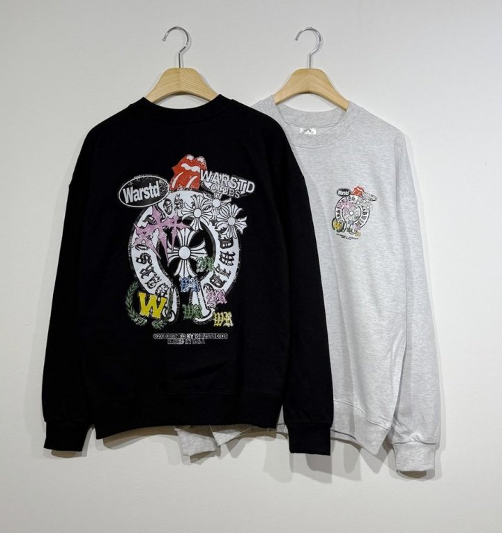 CHROME HEARTS 크롬하츠 아르데코 루즈핏 맨투맨