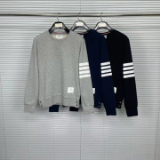 ●12월 판매 20위● THOM BROWNE 톰브라운 사선완장 시그니쳐 코튼 맨투맨 3COLOR