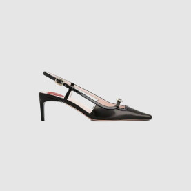 ROGER VIVIER 로저비비에 비브 카나드 가죽 슬링백 펌프스 7223 5COLOR