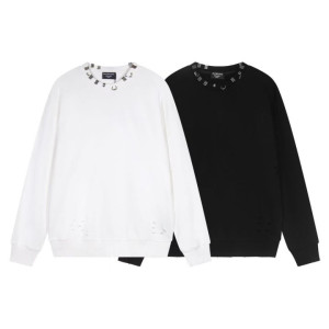 BALENCIAGA 발렌시아가 피어싱 데미지 맨투맨